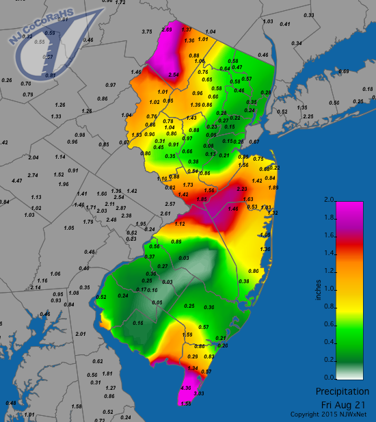 March 5 snow map