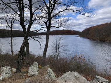 Sunfish Pond along the Appalachian Trail in Worthington State Forest (Hardwick Township, Warren County) on November 6th.