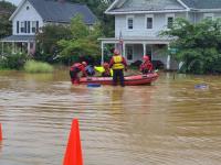 Flash flooding and residential evacuations in Helmetta on August 22