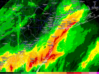 Rainfall estimate map