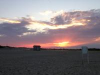 Beach sunset photo