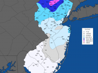 2019/20 season snowfall map