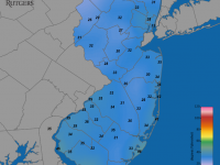 Oct 19 minimum temperature map