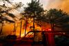 Firefighters battle the Jones Road Wildfire in Ocean County (photo courtesy New Jersey Department of Environmental Protection).