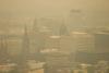 Wildfire smoke blankets downtown Paterson (Passaic County) on June 7th. Photo by Steve Hockstein/NJ Advance Media.