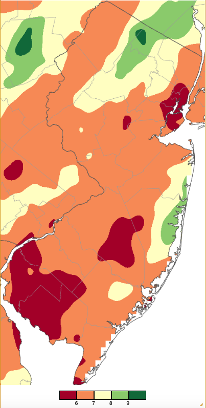 anuary 2024 precipitation across New Jersey based on a PRISM (Oregon State University) analysis generated using NWS Cooperative, CoCoRaHS, NJWxNet, and other professional weather station observations from approximately 7 AM on December 31, 2023 to 7 AM on January 31, 2024.