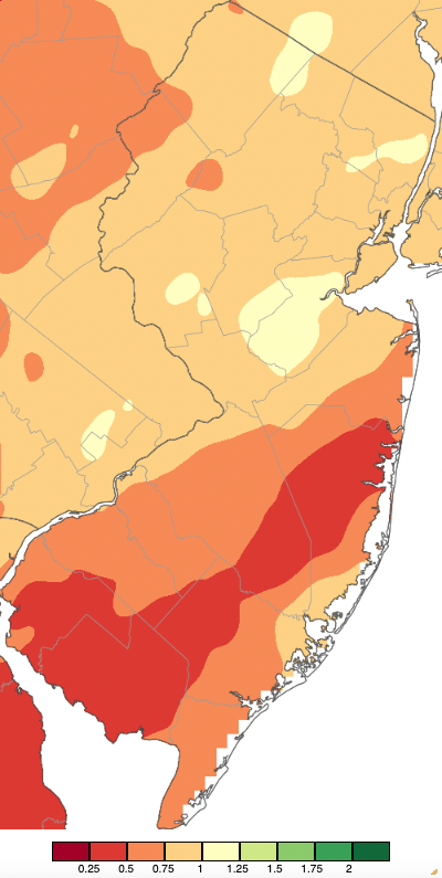 Precipitation across New Jersey from 7 AM on January 22nd through 7 AM January 24th based on a PRISM (Oregon State University) analysis generated using NWS Cooperative and CoCoRaHS observations.