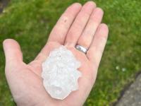Large hailstone from severe thunderstorm in Cherry Hill on May 20.