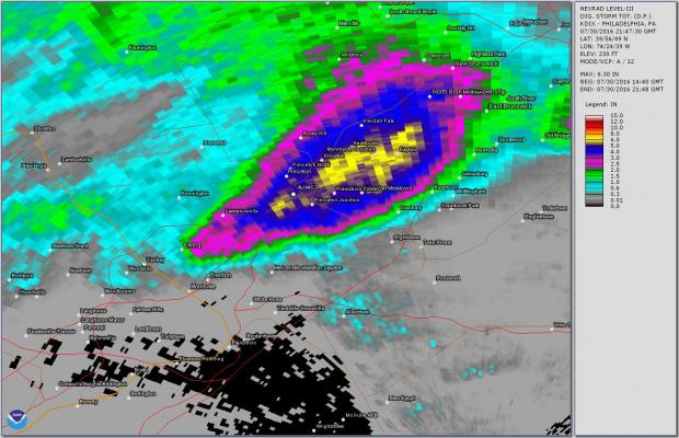 Radar precip estimate #4