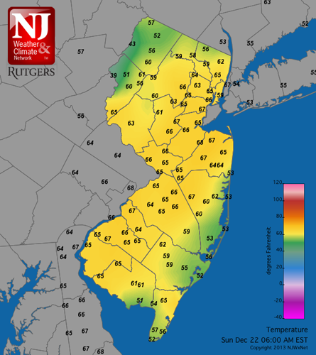 Temperature map