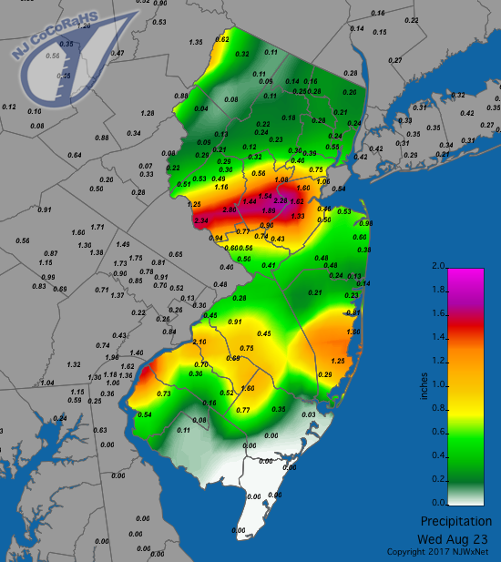 August 22 2017 rainfall map