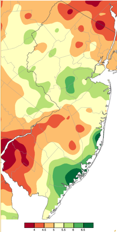 February 2021 PRISM precipitation estimate map