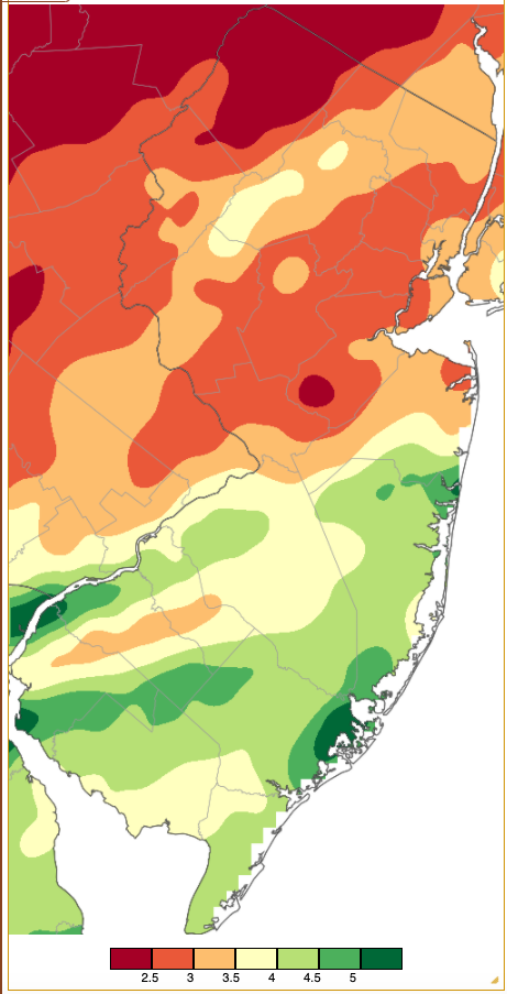 November 2020 PRISM precipitation estimate map