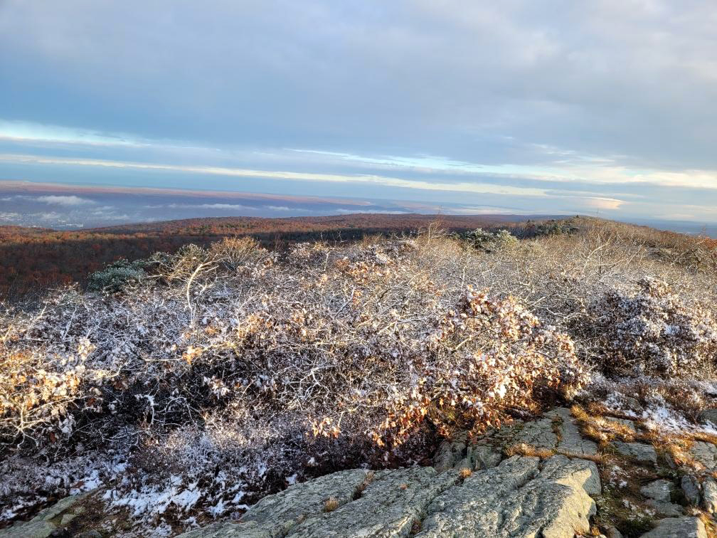 The season’s first measurable snow at High Point on November 15th. Photo courtesy of N. Stefano.