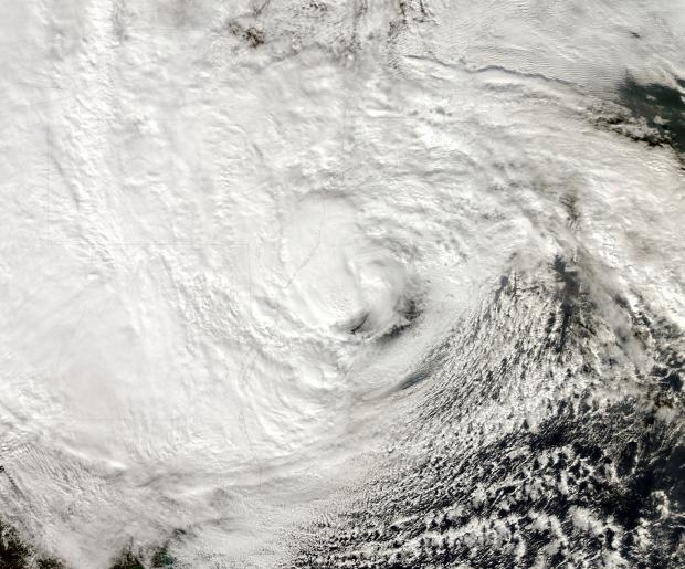 Hurricane Sandy satellite image