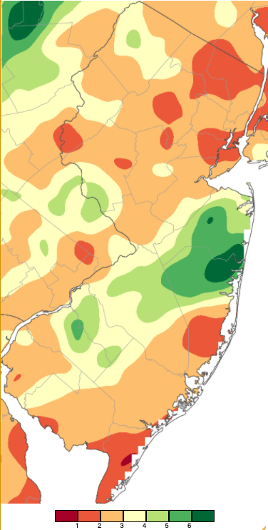 June 2020 PRISM precipitation estimate map