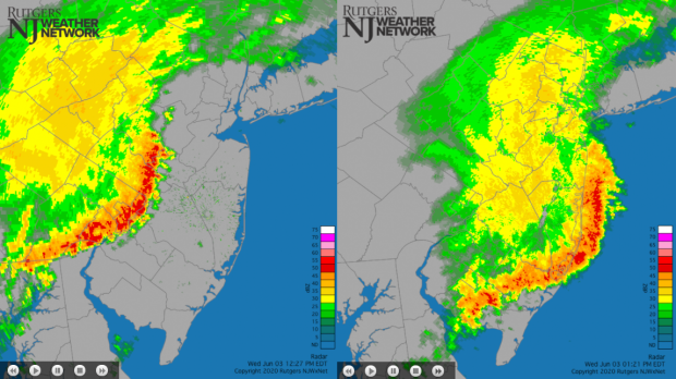 Radar images from June 3rd derecho