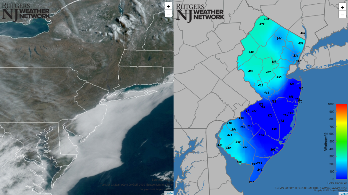 CoCoRaHS precipitation map for the 24 hours ending on the morning of March 25th