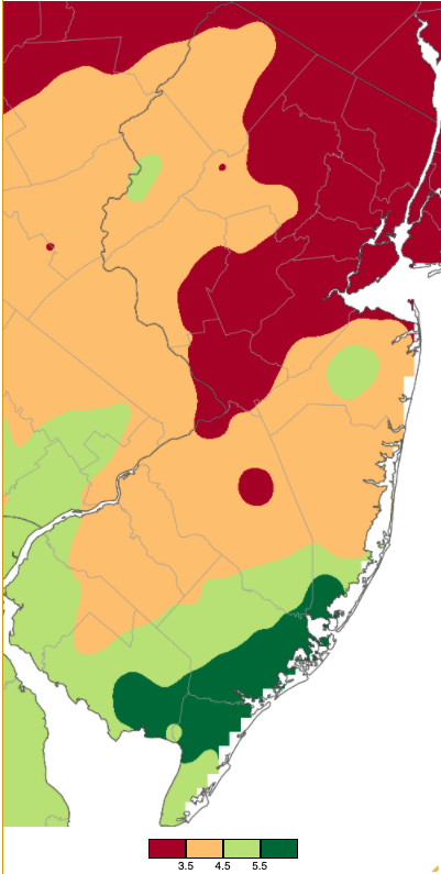 March 2021 PRISM precipitation estimate map