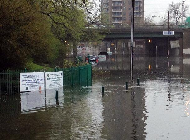 Flooding in Newark