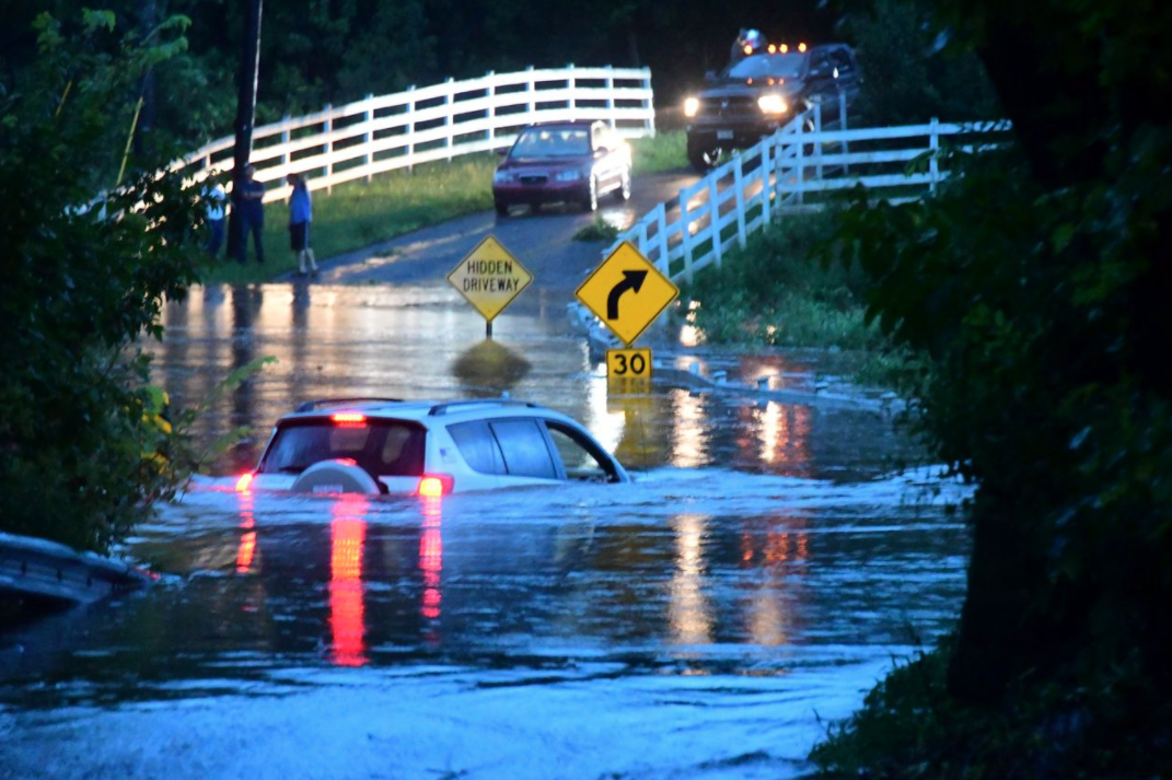 Flash flooding in Raritan Township on July 17