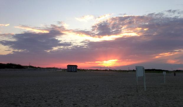 Beach sunset photo