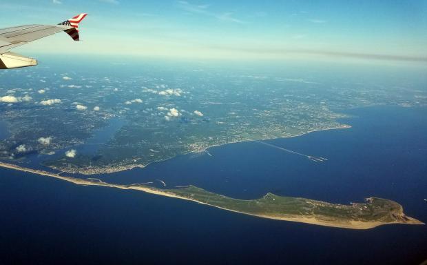 Sandy Hook from plane