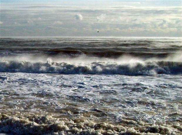 Sea smoke photo