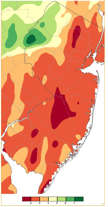 Precipitation across New Jersey from 7 AM on September 2nd through 7 AM on September 30th based on a PRISM (Oregon State University) analysis generated using NWS Cooperative and CoCoRaHS observations from 7 AM on August 31st to 7 AM on September 30th. This reflects precipitation for the remainder of the month following Ida on the 1st.