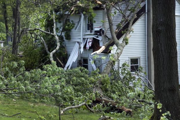 Stanhope tornado damage