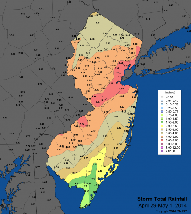 Precipitation map