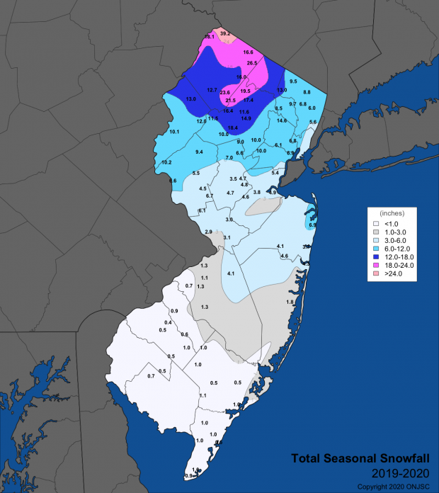 Winter New Jersey Weather And Climate Network